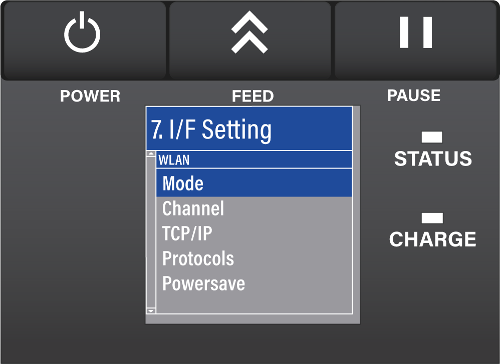 Toshiba TEC B-FP3D Etikettendrucker USER SYS MODE WLAN-Mode