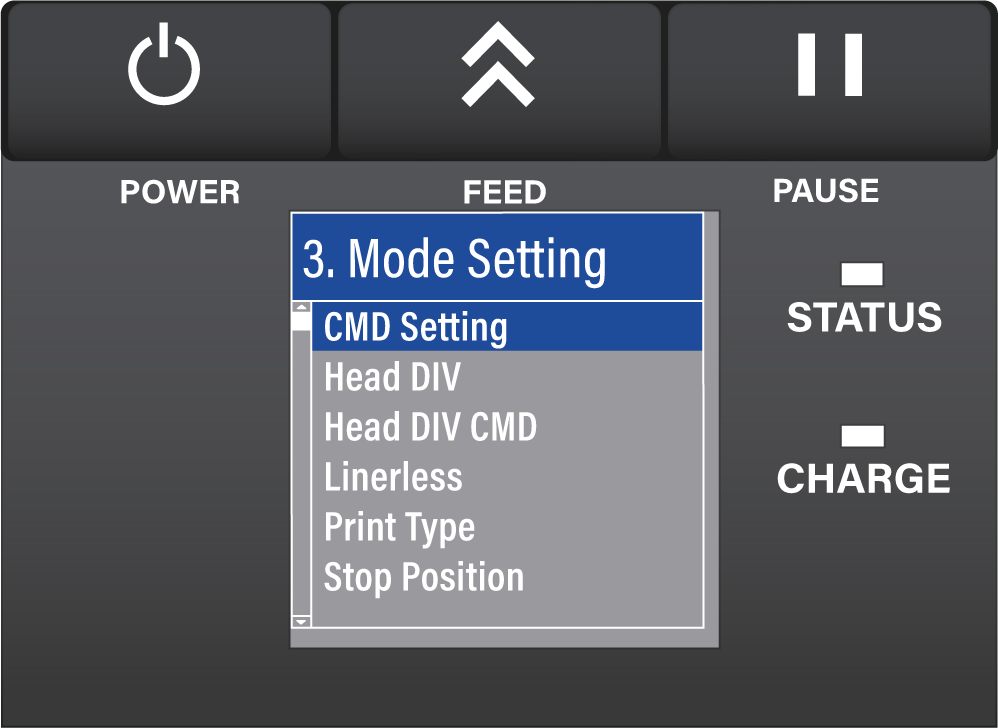 Toshiba TEC B-FP3D Etikettendrucker System Mode CMD Setting