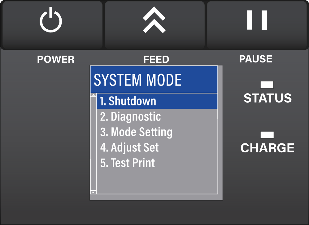 Toshiba TEC B-FP3D Etikettendrucker System Mode